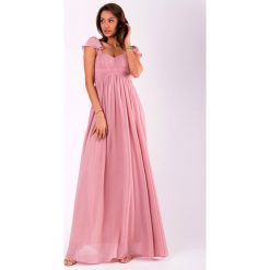 EVA & LOLA SUKIENKA FIOLET 51006-4. Sukienki damskie EVA&LOLA, m, bez wzorów, bez kołnierzyka, bez rękawów. Za 167,59 zł.