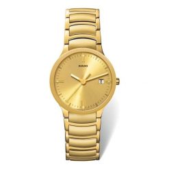 ZEGAREK RADO CENTRIX R30 527 25 3. Żółte zegarki męskie marki RADO, ze stali. Za 4540,00 zł.