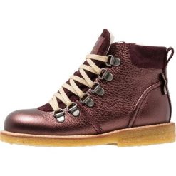 Buty zimowe damskie: ANGULUS TEX BOOT ZIP AND LACE Botki sznurowane bordeaux shine