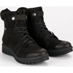 Czarne botki workery vinceza. Czarne botki damskie Vinceza, ze skóry, bez obcasa, bez zapięcia. Za 329,90 zł.