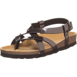 Buty damskie: Japonki w kolorze brązowym