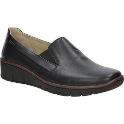 Czarne półbuty slip on skórzane na koturnie Helios 350. Czarne półbuty damskie na koturnie marki Helios. Za 188,99 zł.