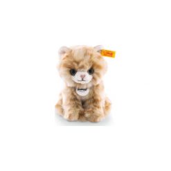 Steiff Maskotka Kotek Lizzy 17 cm, siedzący, kolor czerwony. Czerwone przytulanki i maskotki marki Steiff, z tworzywa sztucznego. Za 146,00 zł.