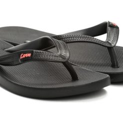 Chodaki damskie: Czarne Japonki Flippy