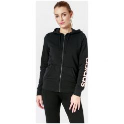Adidas Bluza Ess Lin Fz Hd , czarny, rozmiar S. Czarne bluzy damskie Adidas, s, bez wzorów, z bawełny, bez rękawów, bez kaptura. W wyprzedaży za 159,99 zł.