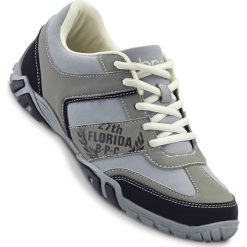 Buty sportowe męskie: Buty sznurowane bonprix szaro-czarny