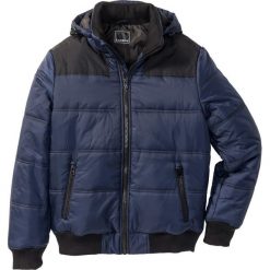 Kurtka zimowa Regular Fit bonprix ciemnoniebieski. Niebieskie płaszcze męskie bonprix, na zimę, m, bez wzorów, bez kaptura. Za 89,99 zł.
