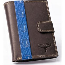 SKÓRZANY PORTFEL MĘSKI SKÓRA NATURALNA RFID STOP. Portfele męskie BUFFALO WILD, bez wzorów, ze skóry. Za 49,90 zł.