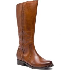 Oficerki LASOCKI - DESA-03 Brązowy. Pomarańczowe kozaki damskie Lasocki, ze skóry, bez obcasa, na obcasie, bez zapięcia. Za 329,99 zł.