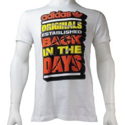 Adidas Hertiage Tee Z36492. Pomarańczowe t-shirty męskie Adidas, xs, bez wzorów, z bawełny, bez kołnierzyka. W wyprzedaży za 69,99 zł.