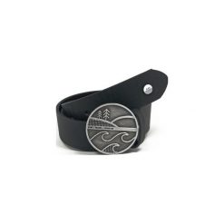 Quest. Czarne paski męskie Black dots street wear, w paski, ze skóry, eleganckie. Za 135,00 zł.