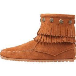 Botki damskie lity: Minnetonka Botki kowbojki i motocyklowe brown