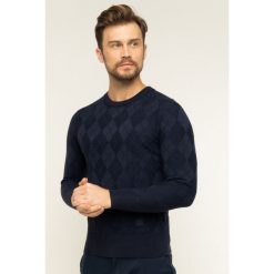 Sweter TOMMY HILFIGER Tonal Textured MW0MW11665. Niebieskie swetry męskie TOMMY HILFIGER, m, bez wzorów, klasyczne, z klasycznym kołnierzykiem, bez kaptura. W wyprzedaży za 379,00 zł.