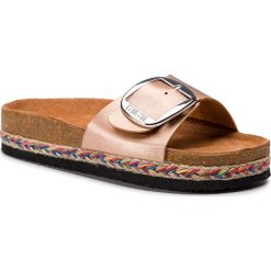 Espadryle BIG STAR - DD274126 Pink. Różowe espadryle damskie marki BIG STAR, z aplikacjami, ze skóry ekologicznej, bez obcasa. Za 99,00 zł.