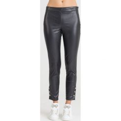 CZARNE SPODNIE TWINSET Z PEREŁKAMI. Czarne spodnie damskie Twinset. Za 290,95 zł.