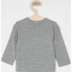 Blukids - Longsleeve dziecięcy 74-98 cm. Szare t-shirty chłopięce Blukids, z nadrukiem, z bawełny, z długim rękawem. W wyprzedaży za 14,90 zł.