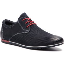 Półbuty LASOCKI FOR MEN MI07A225-A84-01. Niebieskie półbuty męskie Lasocki For Men, bez wzorów, ze skóry, bez zapięcia. Za 179,99 zł.