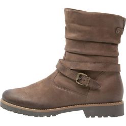 Pier One Botki testa di moro. Brązowe buty zimowe damskie Pier One, z materiału. W wyprzedaży za 246,75 zł.