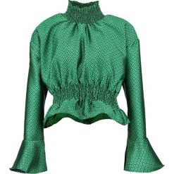 Bluzki asymetryczne: Sister Jane MOMENTUM PEPLUM BLOUSE Bluzka green