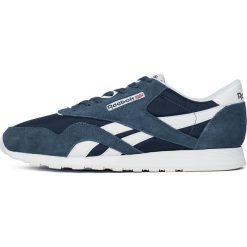 Buty Reebok Classic Nylon "Brave Blue" (BD4902). Niebieskie buty sportowe męskie marki Reebok, z nubiku, bez zapięcia, reebok classic. Za 89,99 zł.