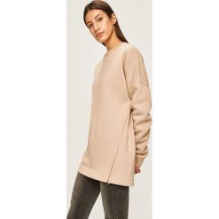 Answear - Bluza. Brązowe bluzy damskie ANSWEAR, s, bez wzorów, z elastanu, bez rękawów, bez kaptura. W wyprzedaży za 69,90 zł.