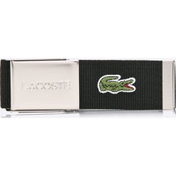 Lacoste - Pasek. Niebieskie paski męskie Lacoste, w paski, z poliesteru. W wyprzedaży za 139,90 zł.