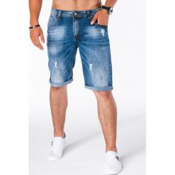 KRÓTKIE SPODENKI MĘSKIE JEANSOWE W119 - NIEBIESKIE. Czarne spodenki jeansowe męskie marki Inny, m. Za 41,30 zł.