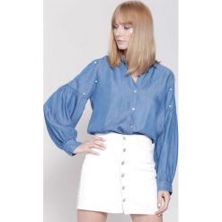 Niebieska Koszula Romantic Idea. Niebieskie koszule damskie other, l. Za 89,99 zł.