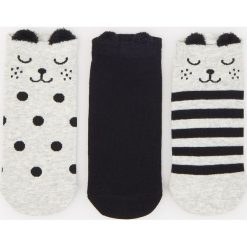 Kapcie damskie: 3 pack skarpet – Czarny