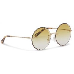 Okulary przeciwsłoneczne CHLOÉ - CE142S Gold/Gradient 817. Żółte okulary przeciwsłoneczne damskie Chloé. W wyprzedaży za 899,00 zł.