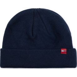 Czapka TOMMY JEANS - Tjw Flag Short Beani AW0AW07230 Cbk. Niebieskie czapki męskie Tommy Jeans, bez wzorów, z bawełny. Za 139,00 zł.