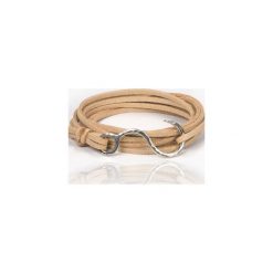 Bransoletka Hook. Brązowe bransoletki damskie marki Aleksandra puchacz jewellery, ze skóry, z mosiądzu. Za 79,00 zł.