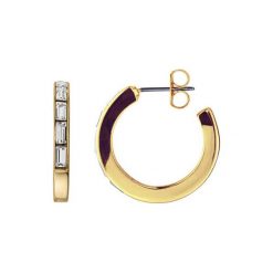 Kolczyki damskie: Kolczyki w kolorze złotym z kryształami Swarovski