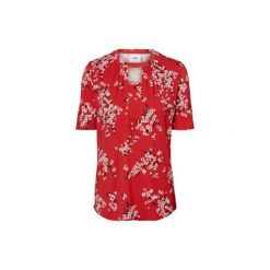 Mama licious Koszulka dla kobiet karmiących MLIBEN Chinese Red - czerwony - Gr.Odzież ciążowa. Czerwona bluzki damskie marki Mama Licious, z elastanu. Za 139,00 zł.
