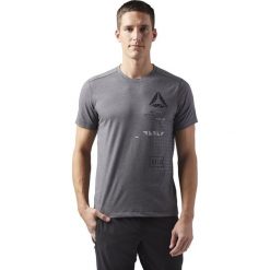 KOSZULKA REEBOK SPEEDWICK GRAPHIC (M). Koszulki męskie Reebok, m, bez wzorów, ze skóry, bez kołnierzyka, bez rękawów, na fitness i siłownię. W wyprzedaży za 119,99 zł.