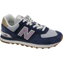 New Balance WL574NVC. Szare buty sportowe damskie New Balance, bez wzorów, ze skóry, sportowe. Za 349,99 zł.