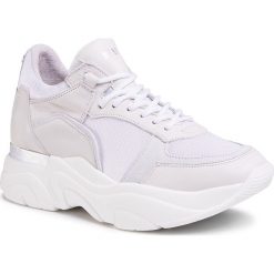 Sneakersy STEVE MADDEN - Flexy SM11000741-03001-077 White Multi. Białe półbuty damskie Steve Madden, na co dzień, bez wzorów, ze skóry, bez obcasa, na płaskiej podeszwie, bez zapięcia. Za 549,00 zł.