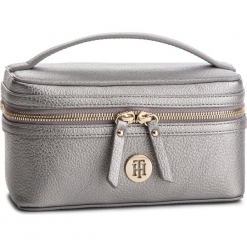 Kosmetyczka TOMMY HILFIGER - Th Core Make Up Bag AW0AW06299 055. Szare kosmetyczki męskie TOMMY HILFIGER, bez wzorów, ze skóry ekologicznej. W wyprzedaży za 179,00 zł.