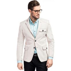 Marynarka SILVIO 14-10SM. Brązowe marynarki męskie Giacomo Conti, na lato, s, bez wzorów, z bawełny. Za 399,00 zł.