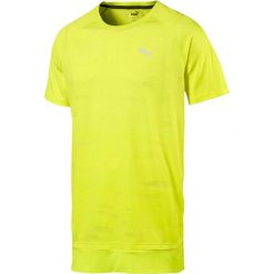 Koszulka sportowa w kolorze żółtym. Żółte koszulki męskie Puma, xl, z nadrukiem, z materiału, sportowe, z okrągłym kołnierzem, bez rękawów. W wyprzedaży za 119,95 zł.