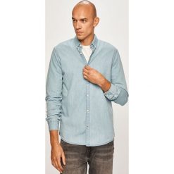 Tom Tailor Denim - Koszula. Niebieskie koszule męskie TOM TAILOR DENIM, xl, bez wzorów, z bawełny, casualowe, button down, z długim rękawem. W wyprzedaży za 89,90 zł.