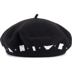 Czapka EMPORIO ARMANI - 637348 9A502 00020 Black. Czarne czapki damskie Emporio Armani, bez wzorów, z wełny. W wyprzedaży za 429,00 zł.