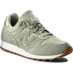 Sneakersy NEW BALANCE - WL373MIW Zielony. Zielone półbuty damskie New Balance, bez wzorów, z zamszu, bez obcasa, na płaskiej podeszwie, bez zapięcia. W wyprzedaży za 199,00 zł.