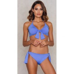 Stroje dwuczęściowe damskie: Lavish Alice Dół bikini z wiązaniem po bokach – Blue