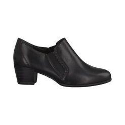 Tamaris Skórzane botki Czarny female czarny 42. Czarne botki damskie Tamaris, ze skóry, eleganckie, bez obcasa, na obcasie, bez zapięcia. Za 279,00 zł.