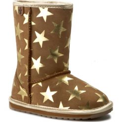 Buty EMU AUSTRALIA - Starry Night K11119 Chestnut. Pomarańczowe śniegowce dziewczęce EMU Australia, bez zapięcia. W wyprzedaży za 239,00 zł.