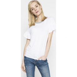 Answear - Top Sporty Fusion. Szare topy damskie ANSWEAR, l, z dzianiny, z okrągłym kołnierzem. W wyprzedaży za 29,90 zł.
