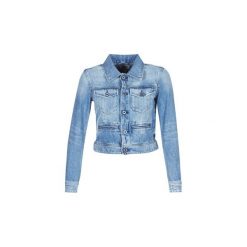 Kurtki jeansowe G-Star Raw D-STAQ DC DNM JKT WMN. Niebieskie kurtki damskie marki G-Star RAW, s, bez wzorów, z jeansu, retro, bez kaptura. Za 599,20 zł.