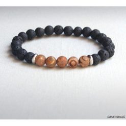 Męska bransoletka :: TALIZMAN :: tibetan agate V. Bransoletki męskie Pakamera. Za 75,00 zł.