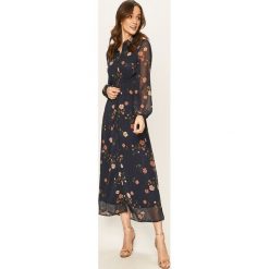 Vero Moda - Sukienka. Czarne sukienki damskie Vero Moda, na co dzień, s, w kwiaty, z poliesteru, casualowe, bez kołnierzyka, z długim rękawem, długie, maxi, proste. W wyprzedaży za 159,90 zł.